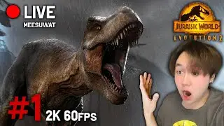 🔴LIVE สวนสัตว์ไดโนเสาร์! #1 | jurassic world evolution 2