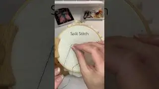 Split Stitch Hand Embroidery Tutorial #embroidery #embroiderytutorial #crafts