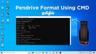 How to Format Pendrive using  command prompt in Tamil