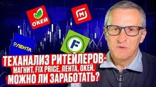 Теханализ ритейлеров: Магнит, Fix Price, Лента, Окей. Можно ли заработать? /// Старый трейдер