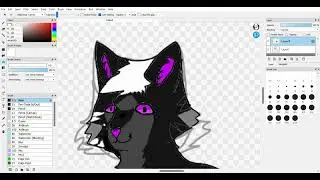 I drawed my friend as a... WOLF (Speeded up) #art #diy #capcut