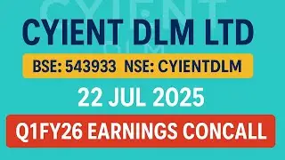 Cyient DLM Ltd Q1FY26 Concall | Earnings Conference Call Q1 Results 2026 | Latest share news