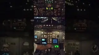 The classic A310 night departure. Aircraft take of cock pit view. #aviation