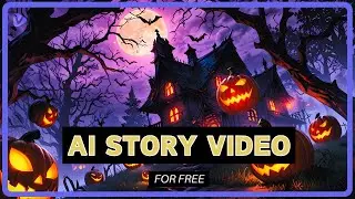 How to Make Halloween Animation Story Video & Story Book with 100% FREE AI Tools