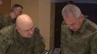 Министр обороны РФ Сергей Шойгу: инспекция командного пункта группировки российских войск