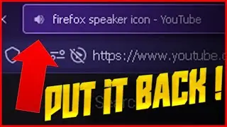 Mozilla Firefox : Bring back speaker on tabs !
