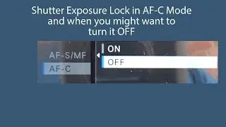 Fuji X-T3 Shutter AE Lock