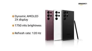 Samsung Galaxy S22 Ultra 5G (Burgundy, 12GB, 256GB Storage) with No Cost EMI/Additional Exchange