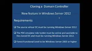 Cloning a Virtual Domain Controller - Etechtraining.com
