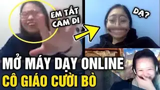 Turning on the computer to prepare for online teaching, the teacher 'LAUGHED SO MUCH IN THE INTER...
