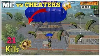CHEATERS vs ME😱 - 21 kills solo vs squad🔥 new update gameplay😍 - Pubg mobile lite