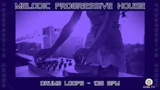 Progressive house drums loops - 126 BPM