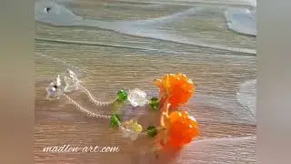 💚💛💚 Ах...морошка...Серьги 7см
