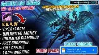 🔥 Gangster Vegas Mod Apk 6.4.0f Highly Compressed | Unlimited Money, Diamonds, Vip 10, Working 100%