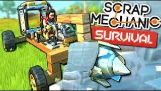 KAYA PARÇALAMA MAKİNESİ!! scrap mechanic survival bölüm4
