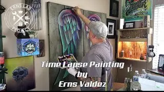TIme Lapse of Erns Painting Wings