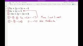Example 2 of an inconsistent system of equations