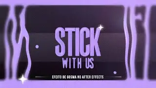 LIQUID TEXT // EFEITO GOSMA | AFTER EFFECTS TUTORIAL