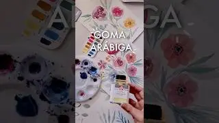 3 ventajas de usar la goma arábiga con tus acuarelas 👌🎨 | #shorts #art #arte #acuarela #watercolor