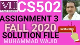 cs502 assignment 3 fall 2020 ~ cs502 assignment 3 solution 2020