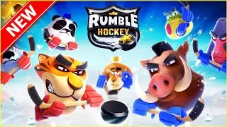 HOCKEY RUMBLE !! New Rumble Stars Soccer (with a puck) by Frogmind (iOS Gameplay)