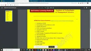 Full Stack Web Development Part-1 HTML5 Full Course Syllabus What Will You Learn in HTML5 Full Cours