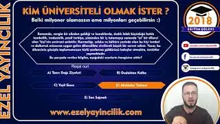 Edebiyat Genel Deneme 1