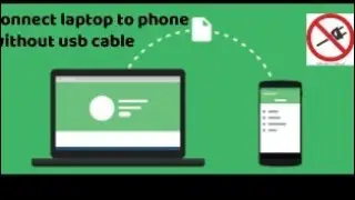 How to connect your phone to your laptop without a USB cable.