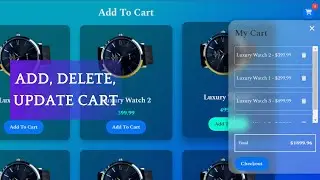 Responsive Add To Cart Shopping using HTML CSS and JavaScript - E COMMERCE WEBSITE