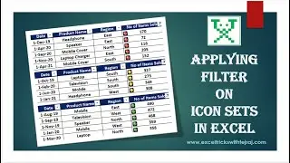 Applying Filter on Icon Sets in Excel