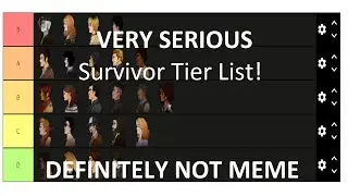 Rank 1 Survivor's VERY SERIOUS Survivor Tier List - Dead by Daylight
