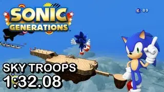 Sonic Melponterations Demo: Sky Troops (Modern) Speed Run - 