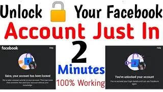 How to unlock facebook account
