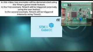 Basic Projects (STM32F4 + CubeIDE + TIMER + Example: Gated Mode + external trigger/internal trigger)