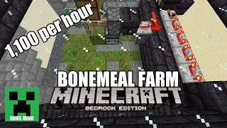 Minecraft Bedrock: Bonemeal Farm Tutorial