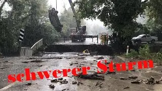 Schwerer Sturm in Antalya, Türkei! Windgeschwindigkeiten über 120 km/h