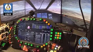 Demo Flight Of Nova with Headtracker and HOTAS (on Linux PC) - crash landing my spaceship again