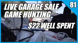 Live Garage Sale Video Game Hunting 81 - EARLY BIRD LEFTOVERS 🌟