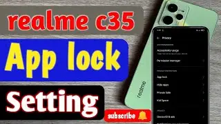 #realme c35 app lock settings | How to lock app in realme c35 in Hindi |