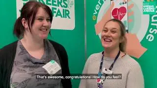 Newly qualified nurses speak about their experience at RCNi Nursing Careers and Jobs Fair Birmingham