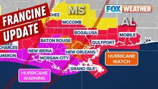 New Orleans Now Under Hurricane Watch As Tropical Storm Francine Moves Toward Gulf Coast