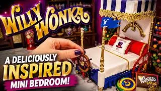 Willy Wonka Inspired Miniature Bed! 15 Room Dollhouse Renovation