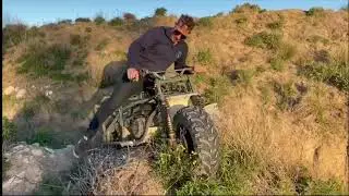 2WD Motorcycle on really loose sand
