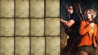 Resident Evil 4 Remake All Shooting Range Stages (S Rank, All Skulls and 3 Stars)
