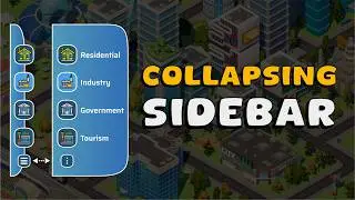 How to create a collapsing sidebar in Unity