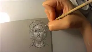 Маленькая Гризайль Лика Спаса Вседержителя