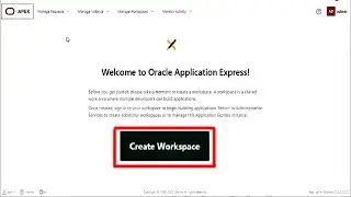 Oracle Apex 20.2 - Create Workspace in Oracle Apex 20.2