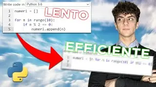 CICLI EFFICIENTI in PYTHON - LIST COMPREHENSION