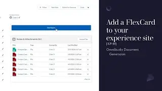 Add a FlexCard to your experience site to generate a document [EP-44]