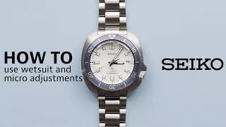 How to use the diver's watch wetsuit and micro adjustments